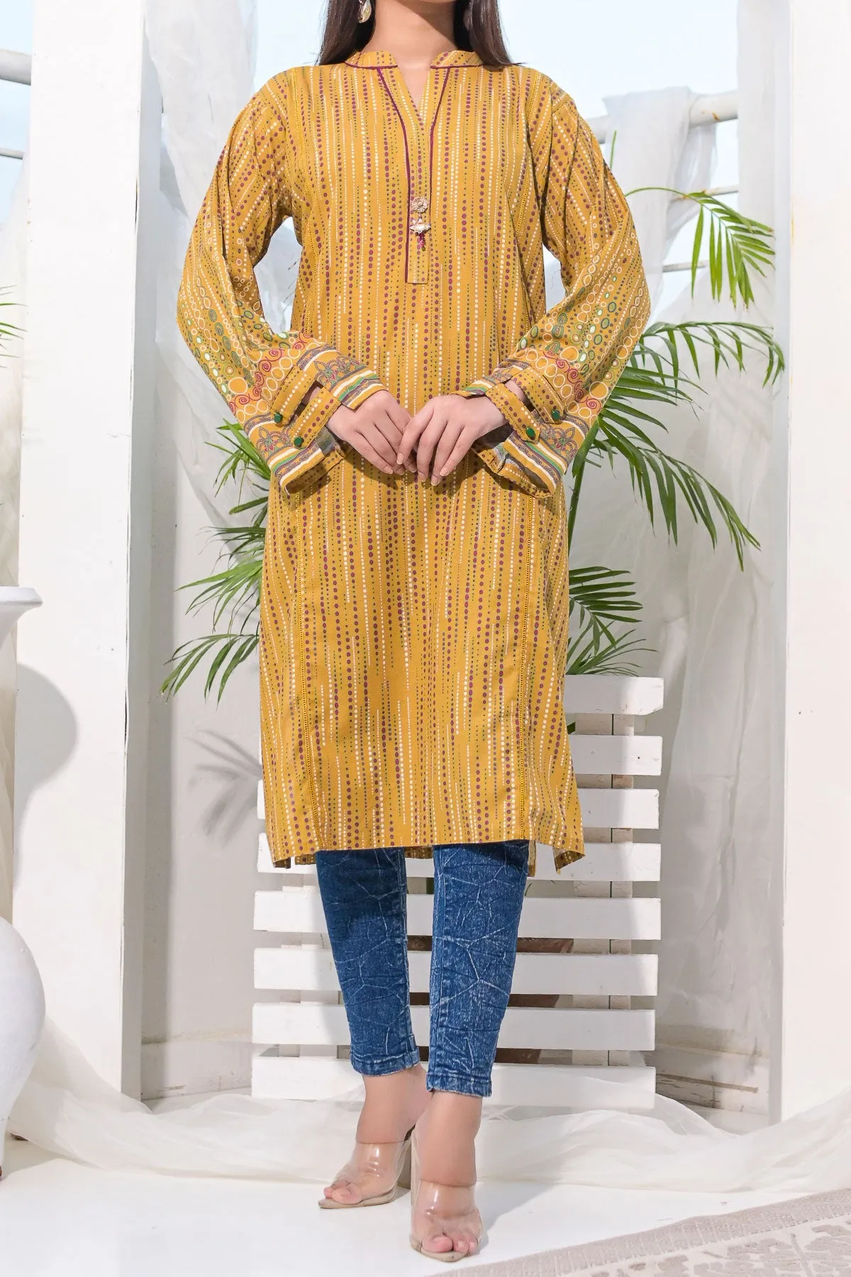 1 PIECE DIGITAL PRINT KURTI | DPKHK-27