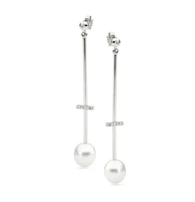 18ct White Gold Australian South Sea Pearl Earrings