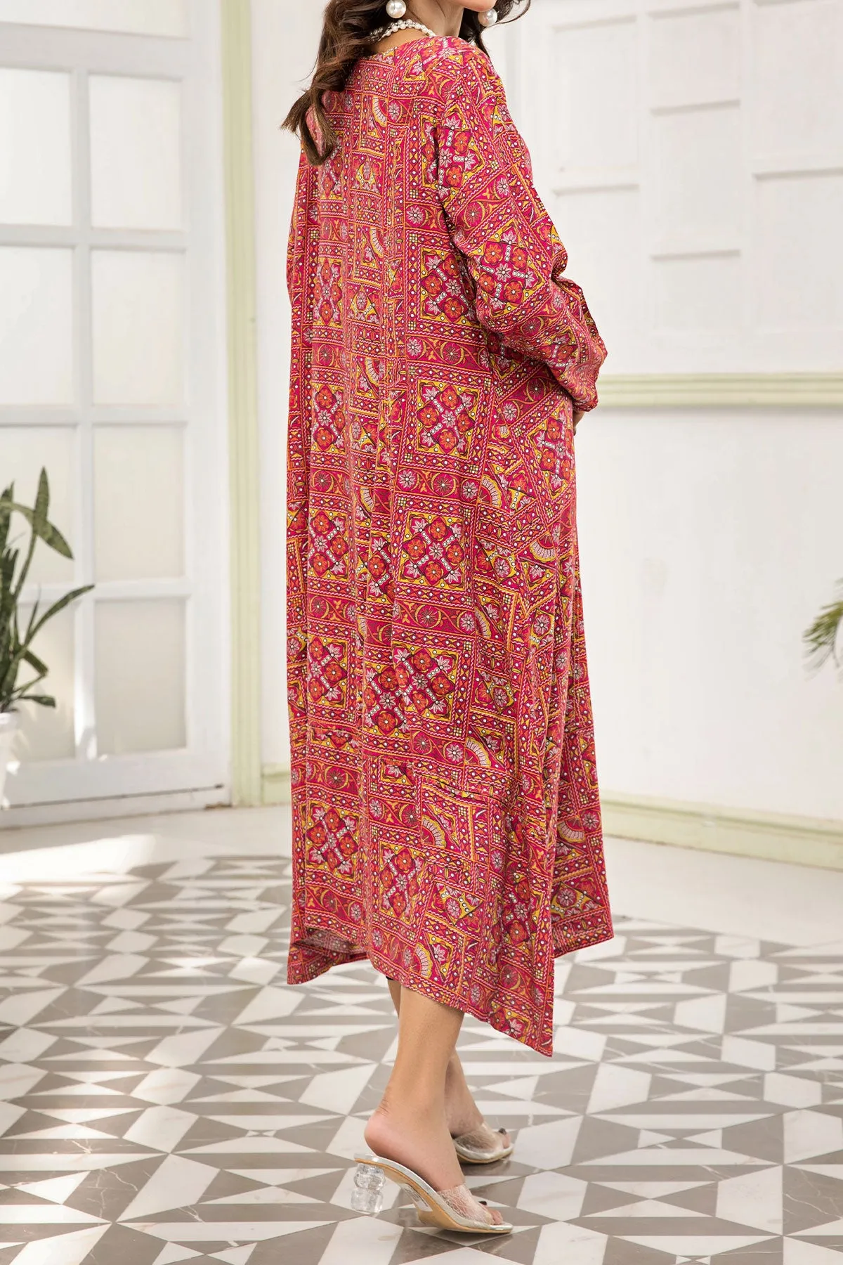 1PIECE DIGITAL PRINT LINEN KURTA  | DPLK-68