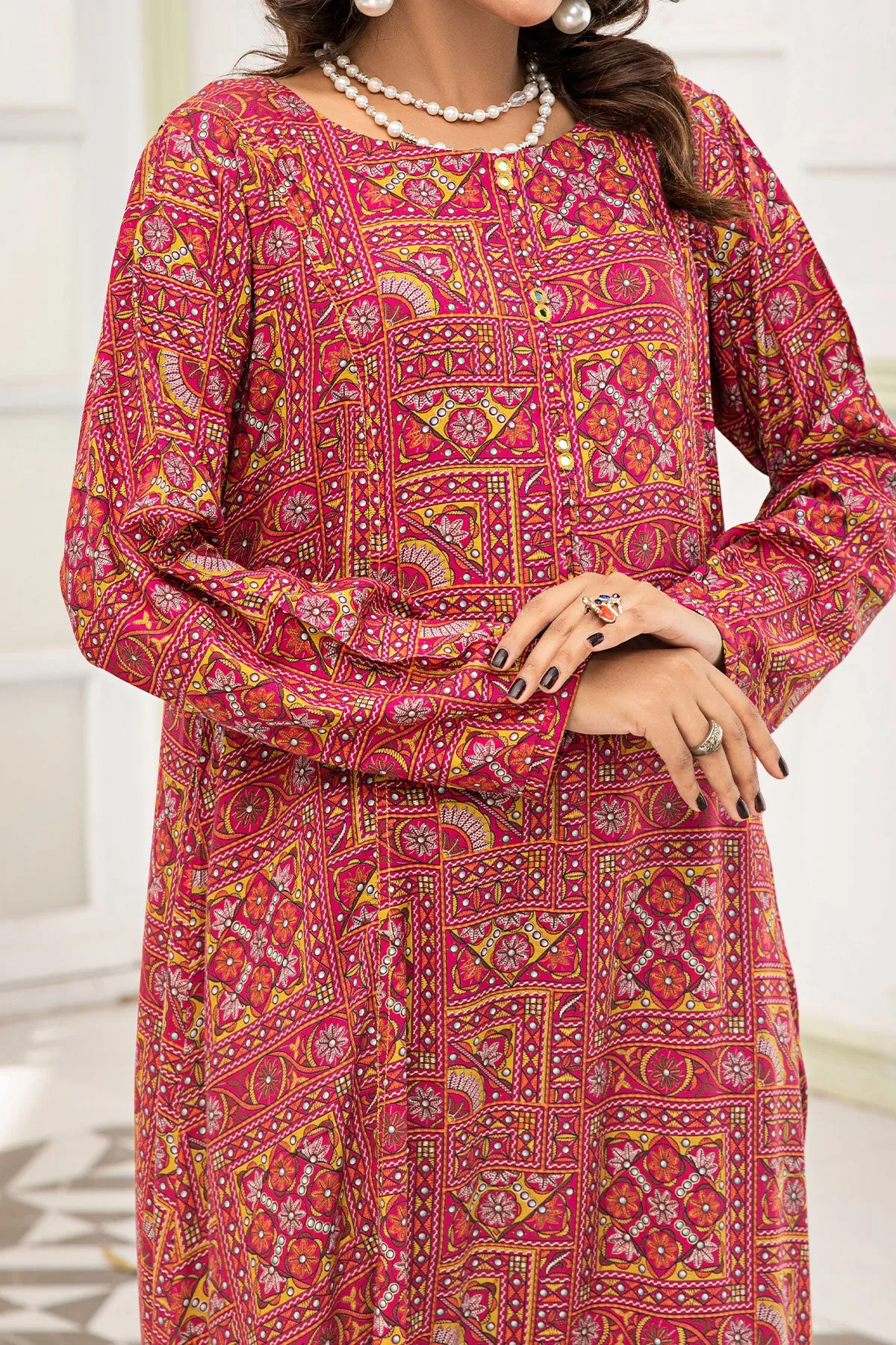 1PIECE DIGITAL PRINT LINEN KURTA  | DPLK-68