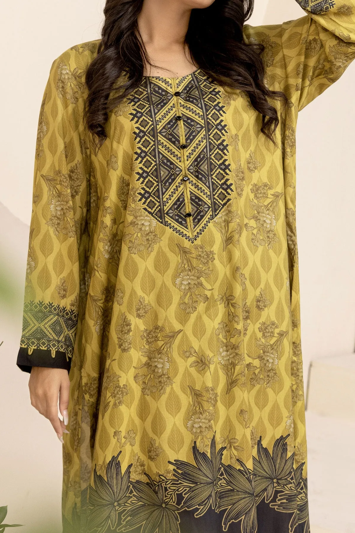 1PIECE DIGITAL PRINT LINEN KURTA  |  DPLK-80