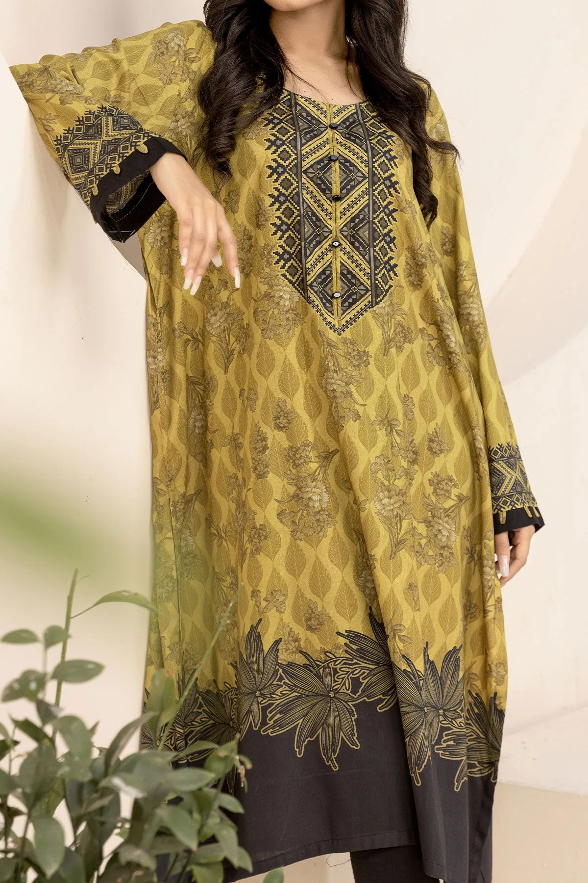 1PIECE DIGITAL PRINT LINEN KURTA  |  DPLK-80