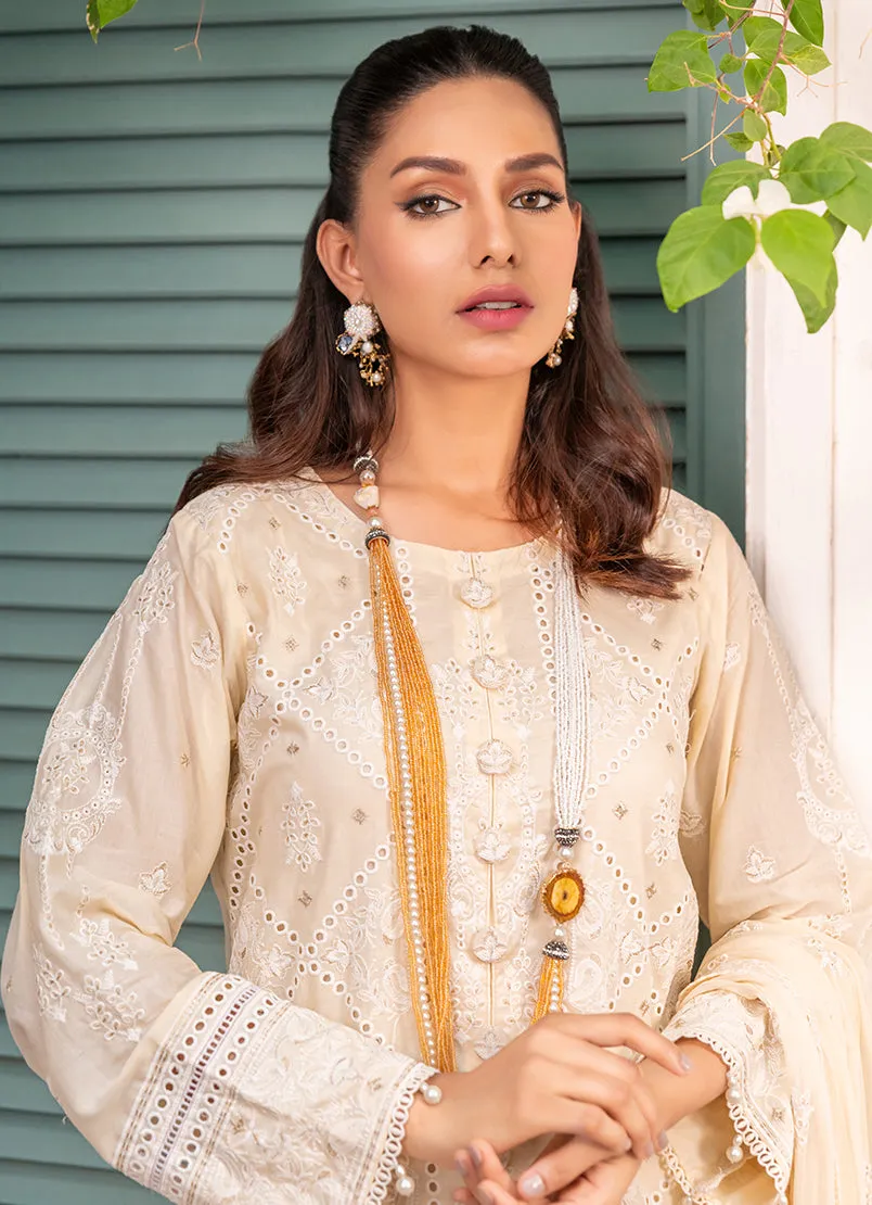 3 Pc Chikankari Lawn Unstitched