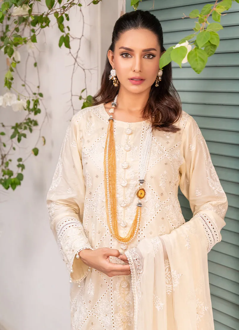 3 Pc Chikankari Lawn Unstitched