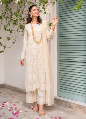 3 Pc Chikankari Lawn Unstitched