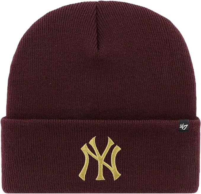 47 New York Yankees Beanie Mens Womens Cuffed Knit Winter Hat