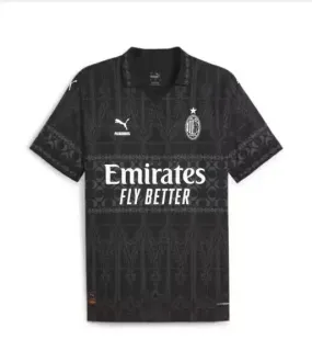 AC Milan x PLEASURES 2023/2024 special version shirt black