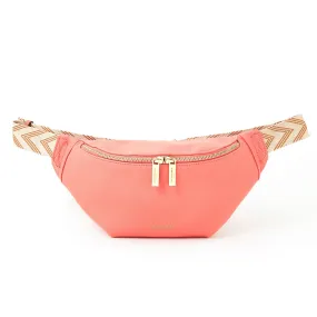 Accessorize London Orange Large Zip Bumbag