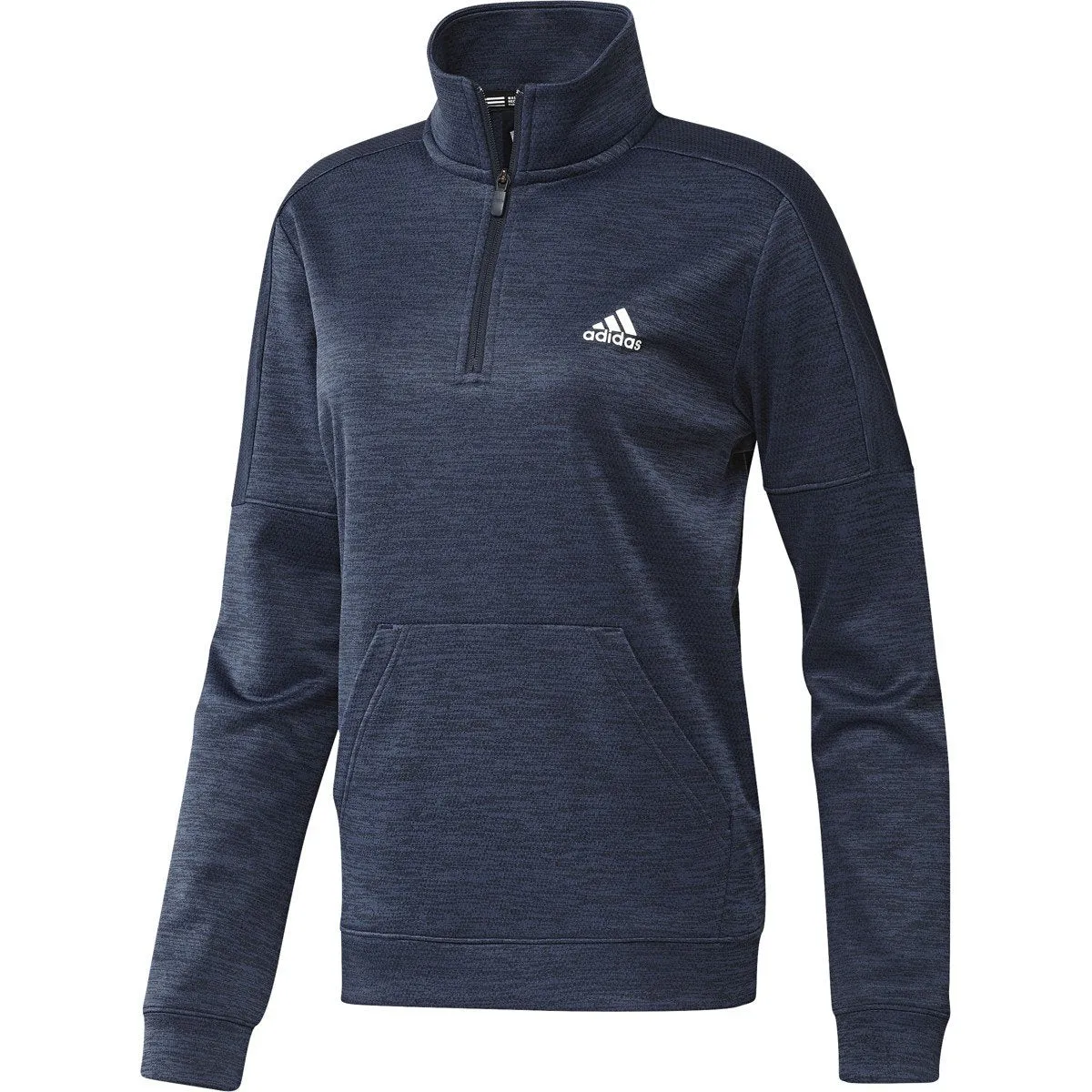 adidas Women's Collegiate Navy Melange Team Issue Quarter Zip