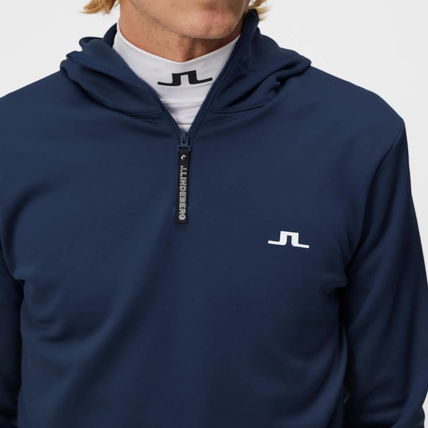 Aerial Quarter Zip Hoodie JL Navy - AW23