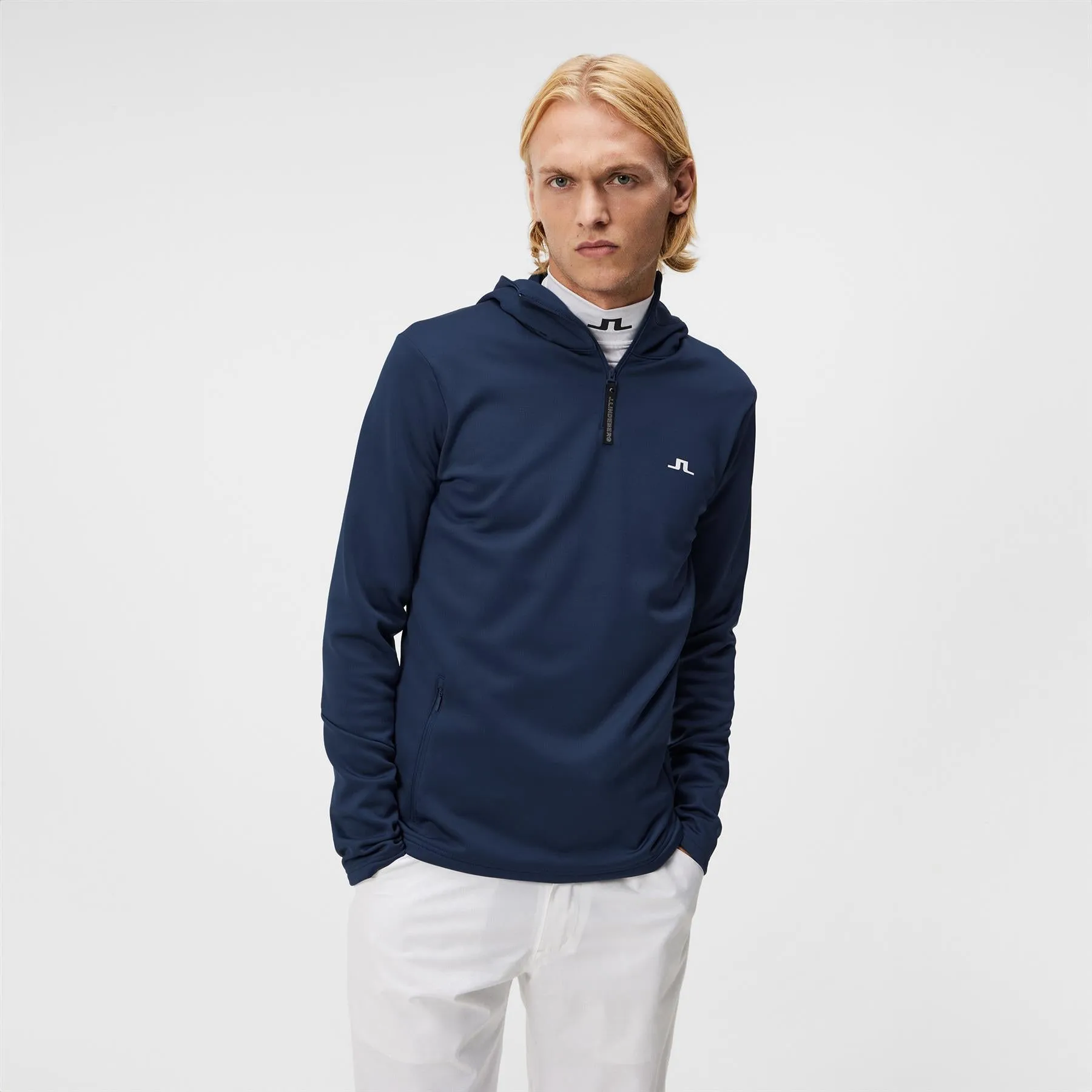 Aerial Quarter Zip Hoodie JL Navy - AW23