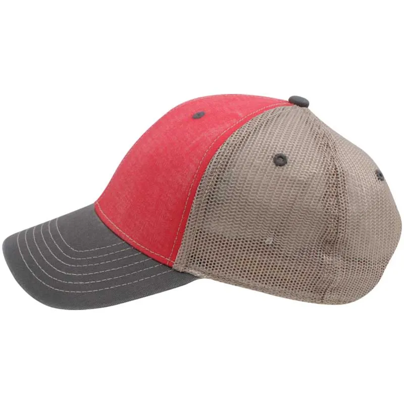 Ahead Dusk/Storm/Tan 3 Tone Tea Stained Mesh Back Cap