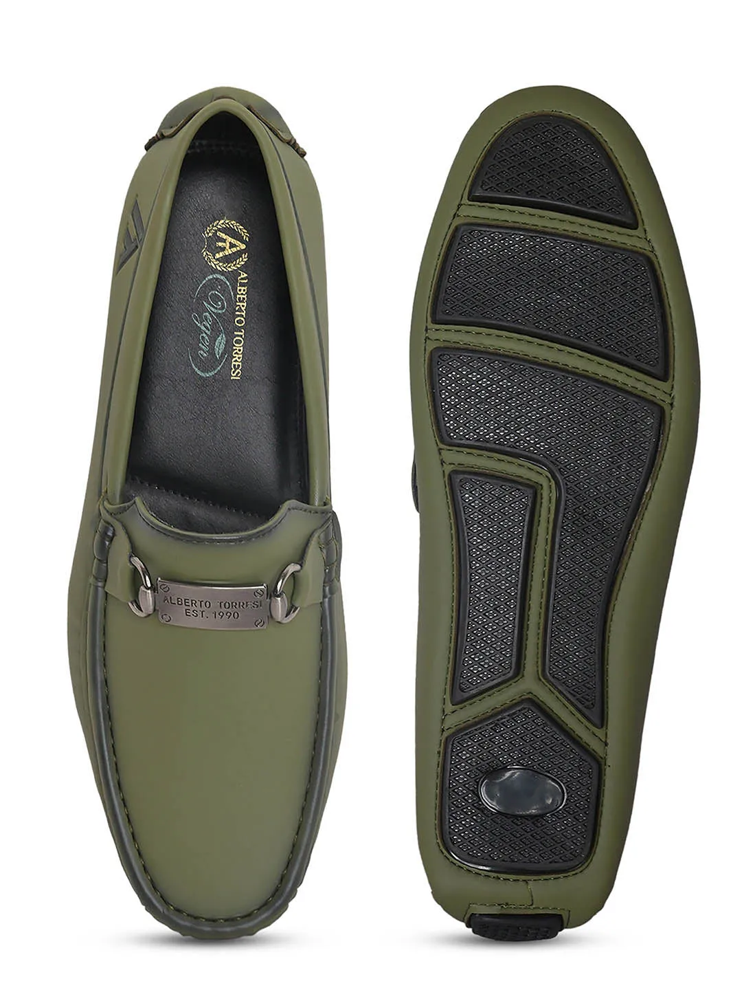 Alberto torresi Synthetic Green Casual Loafers