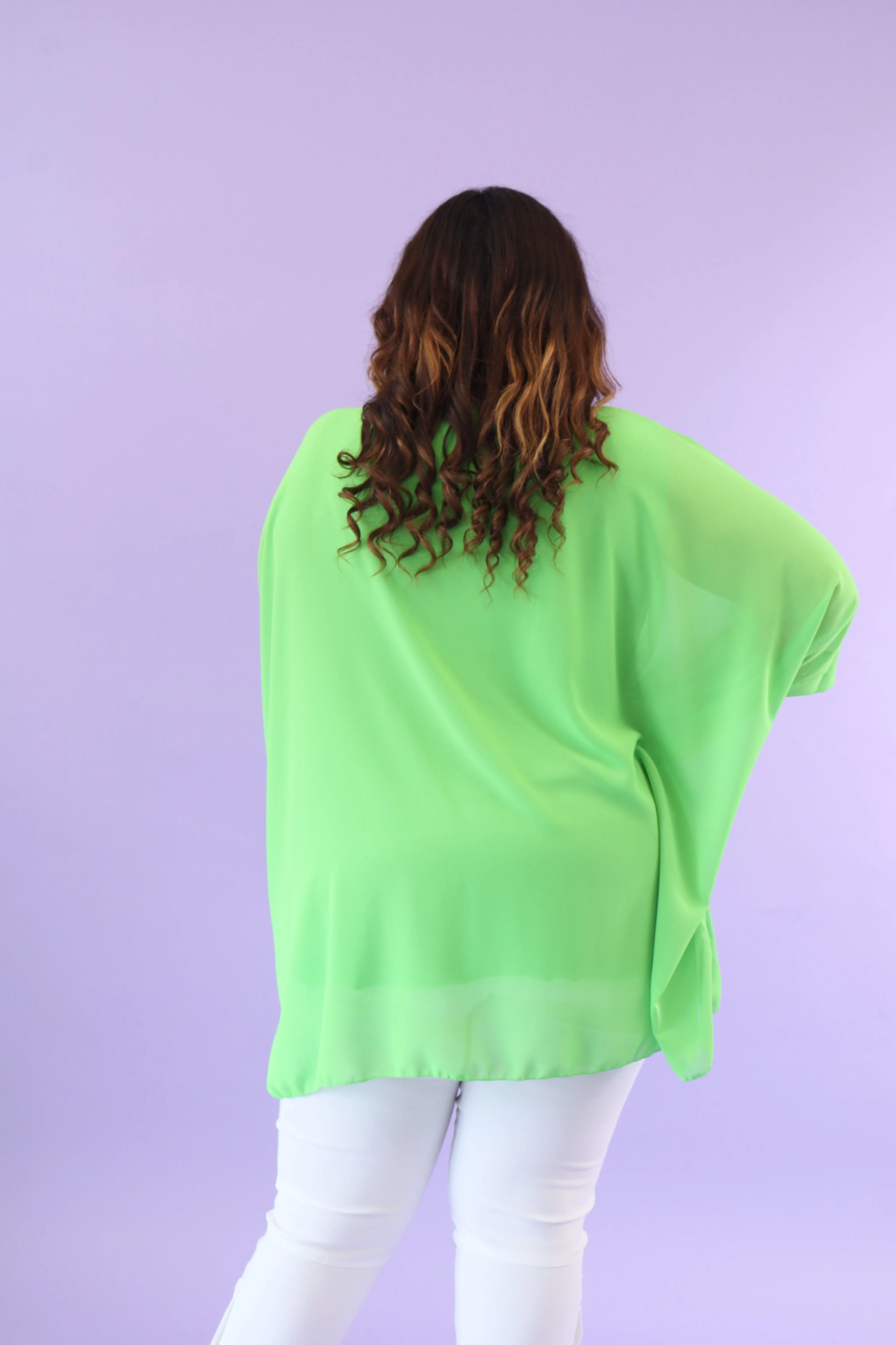 Alice Blouse in Lime Green