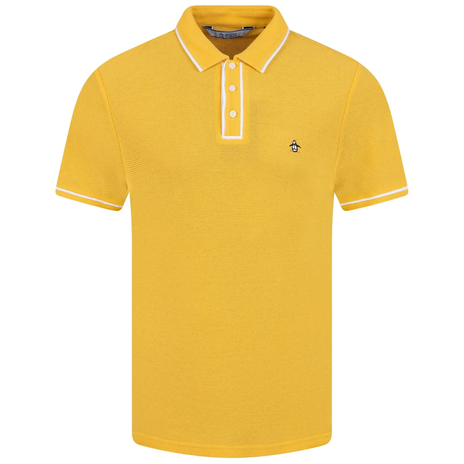 Archive Organic Cotton Earl Mesh Polo Samoan Sun - AW23