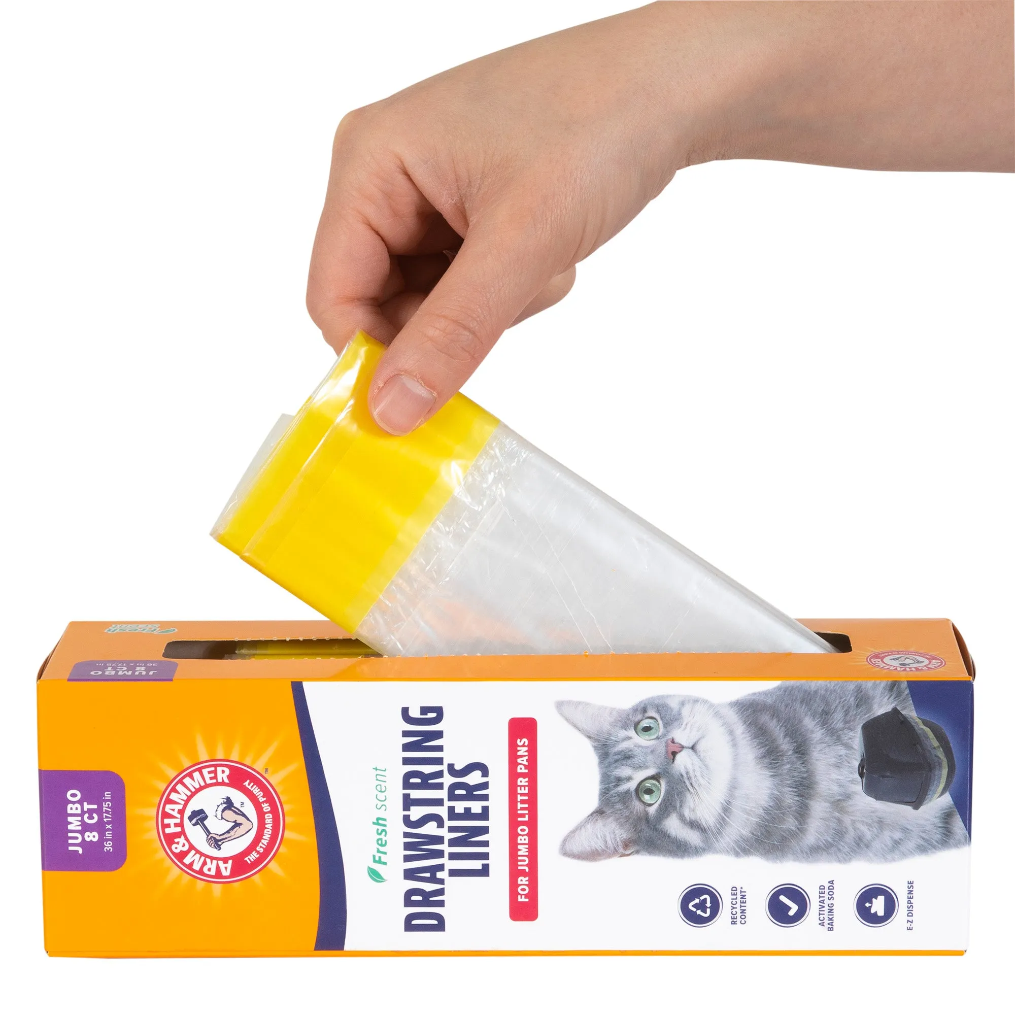 Arm & Hammer Drawstring Cat Litter Pan Liners