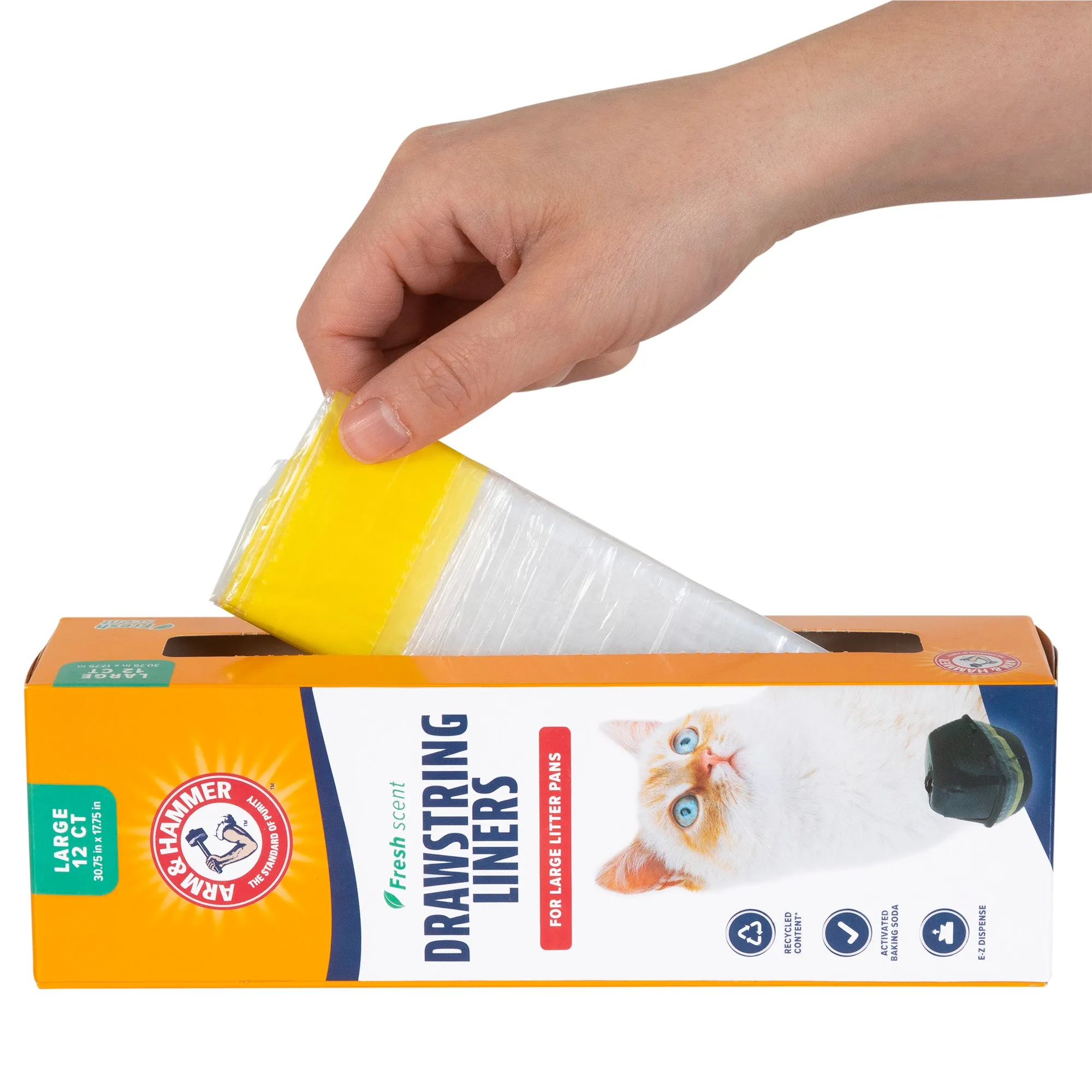 Arm & Hammer Drawstring Cat Litter Pan Liners