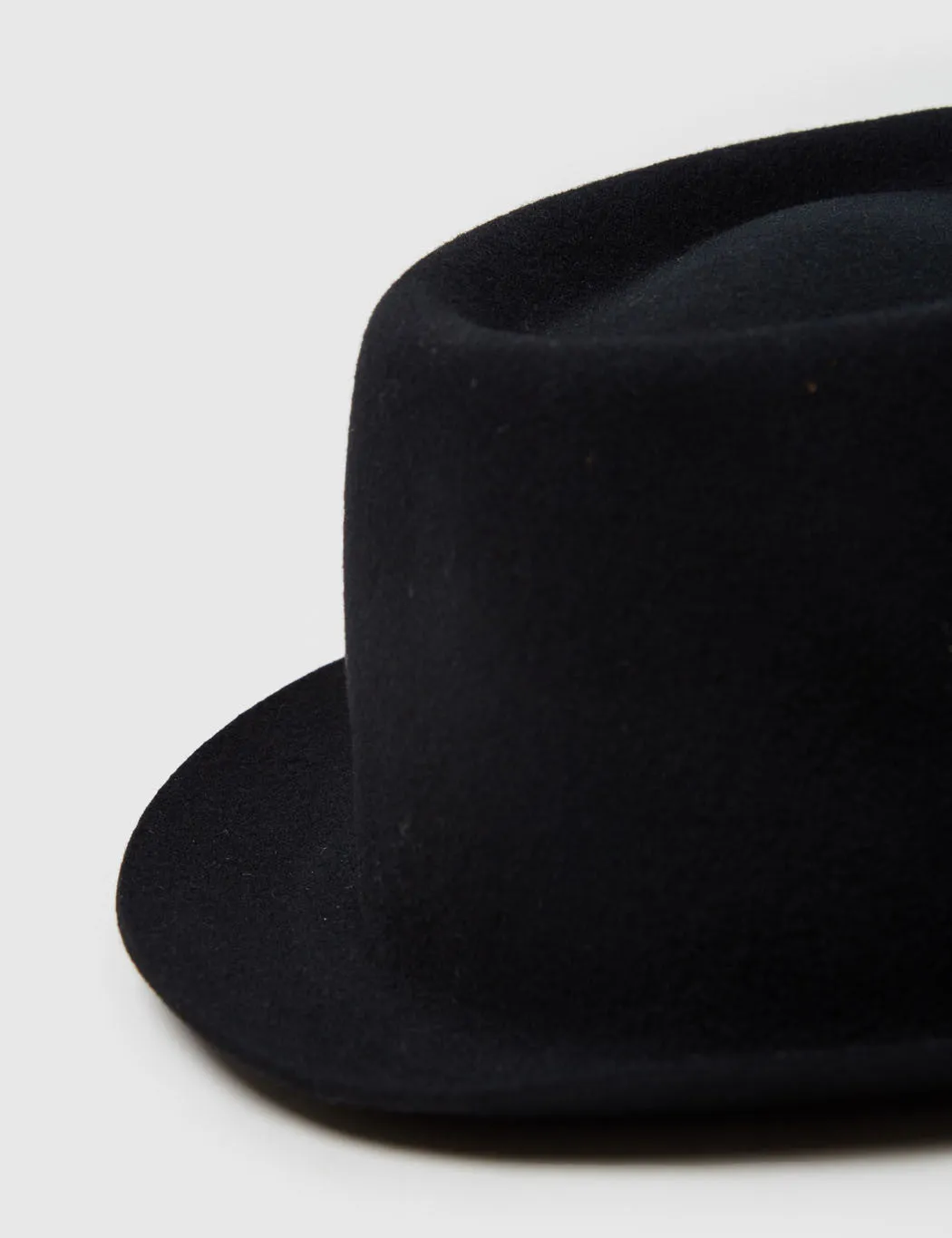 Bailey Crowe Pork Pie Hat - Black