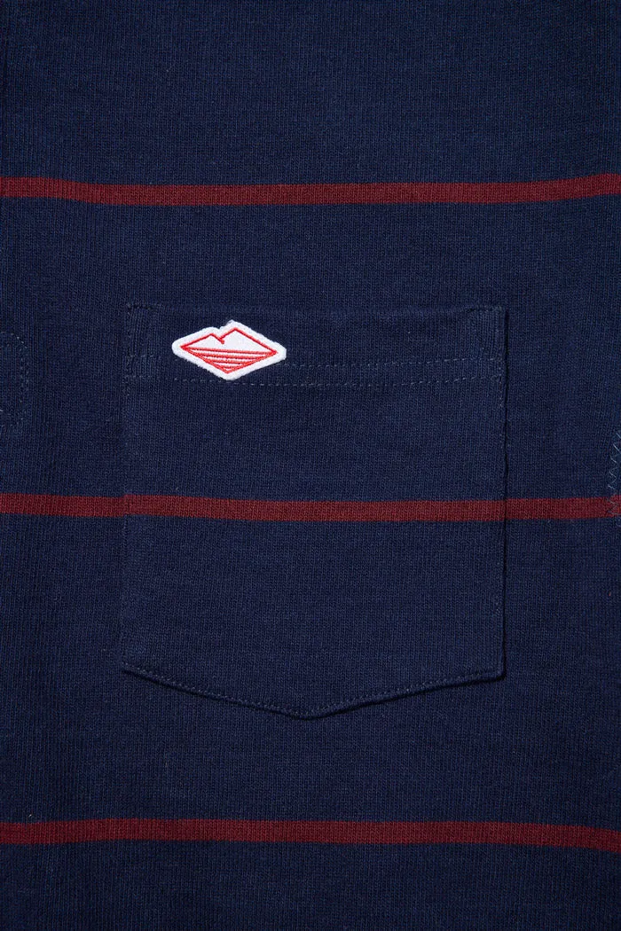 BATTENWEAR Pocket Rugby Shirt Navy Maroon