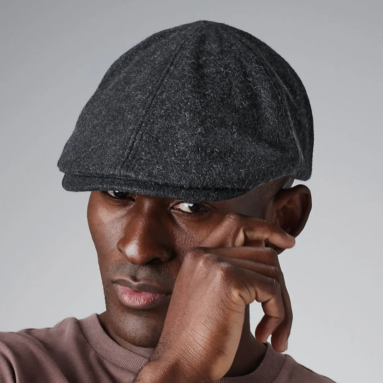 Beechfield Flat Cap Melton Wool