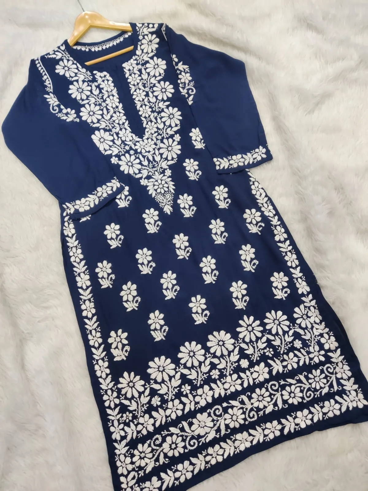 Bela Premium Chikankari Modal Kurti