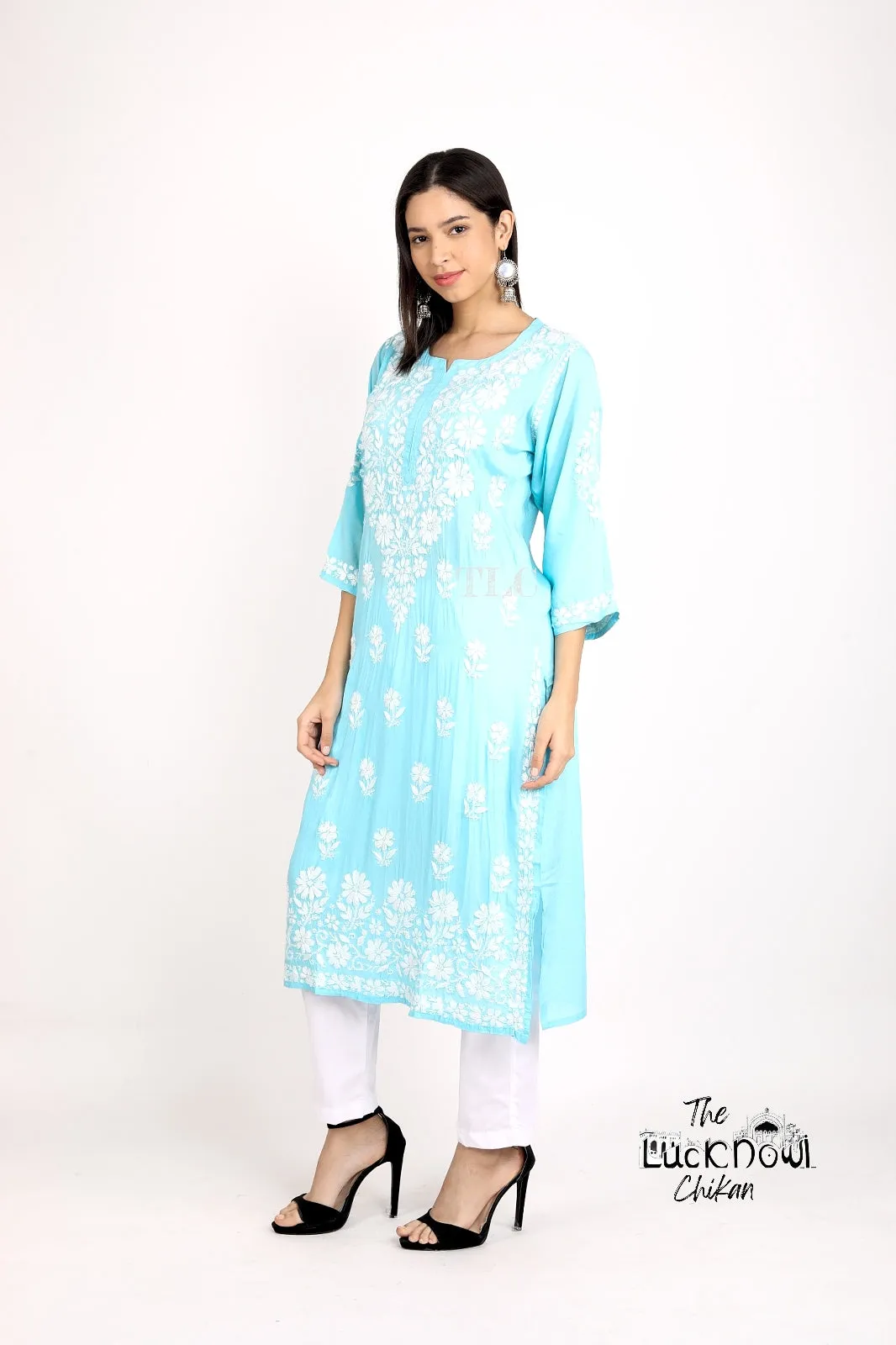 Bela Premium Chikankari Modal Kurti