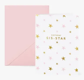 Birthday Sis-Star Greeting Card