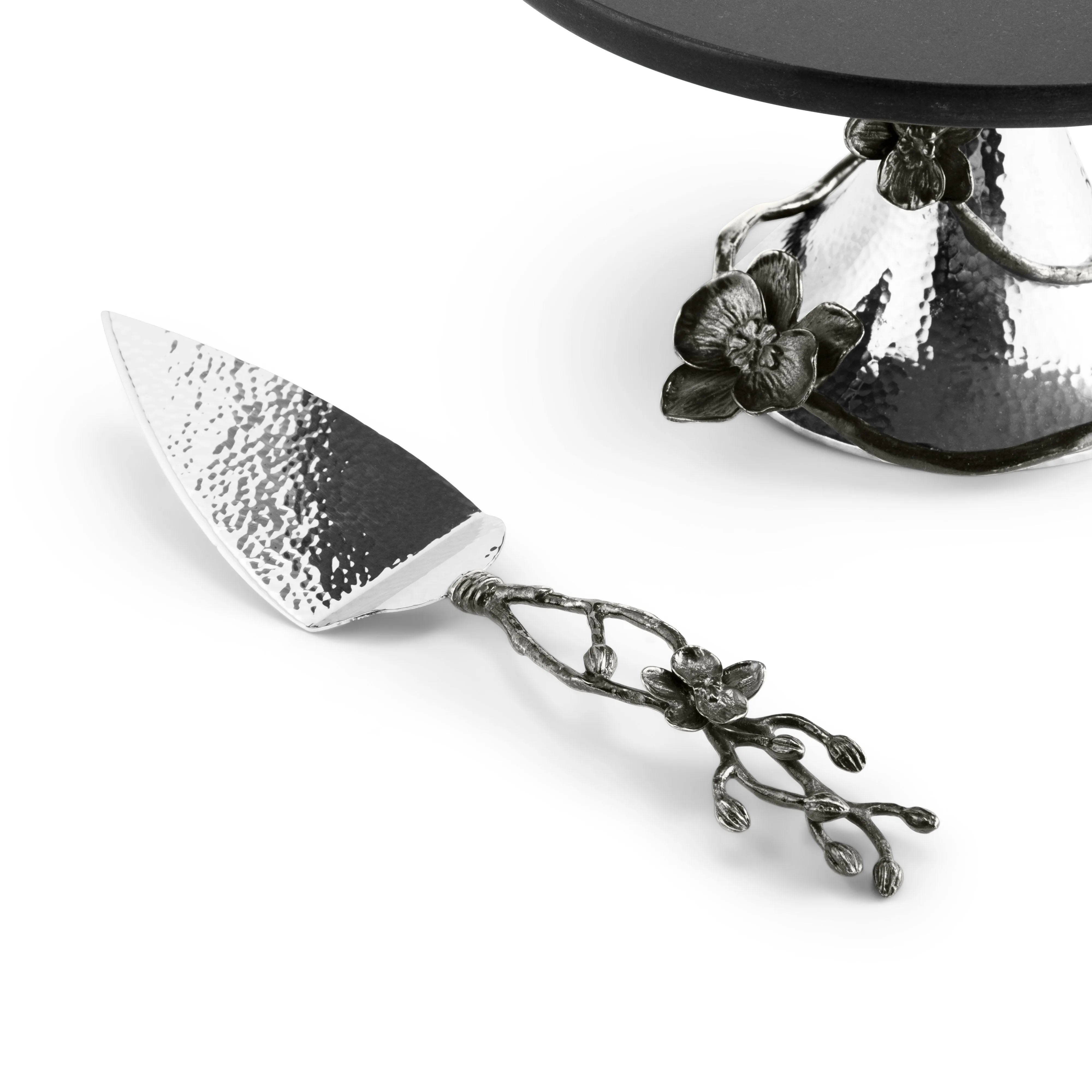 Black Orchid Cake Server