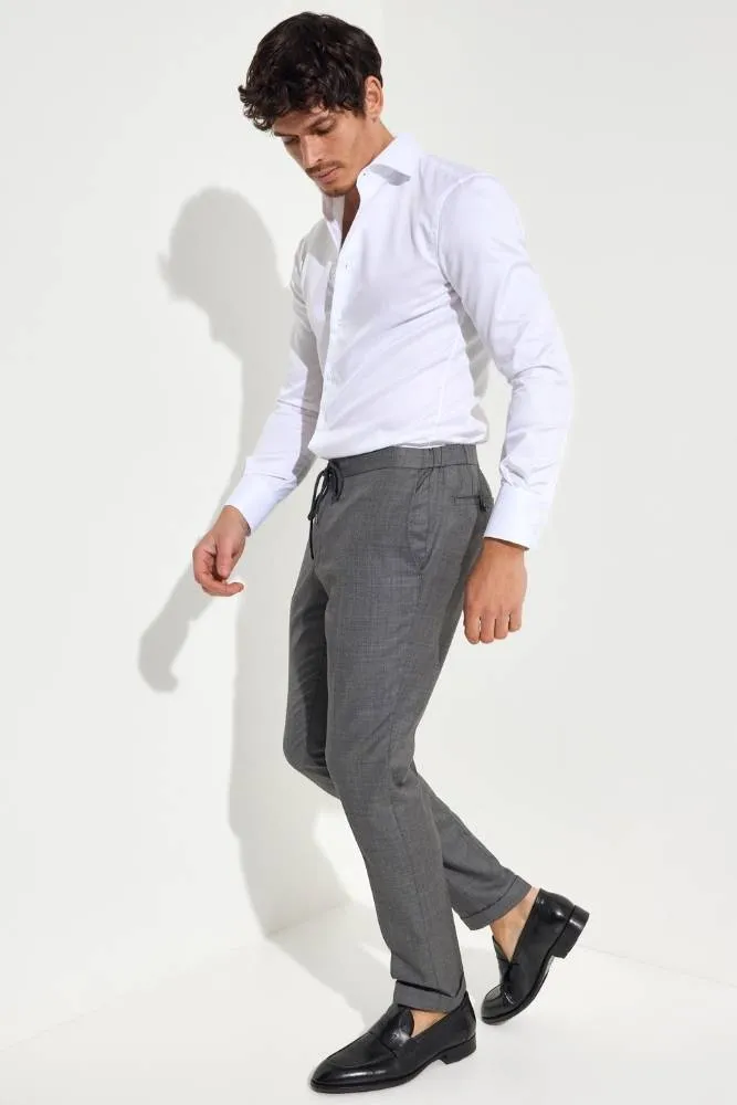 Blair Trouser - Grey Wool