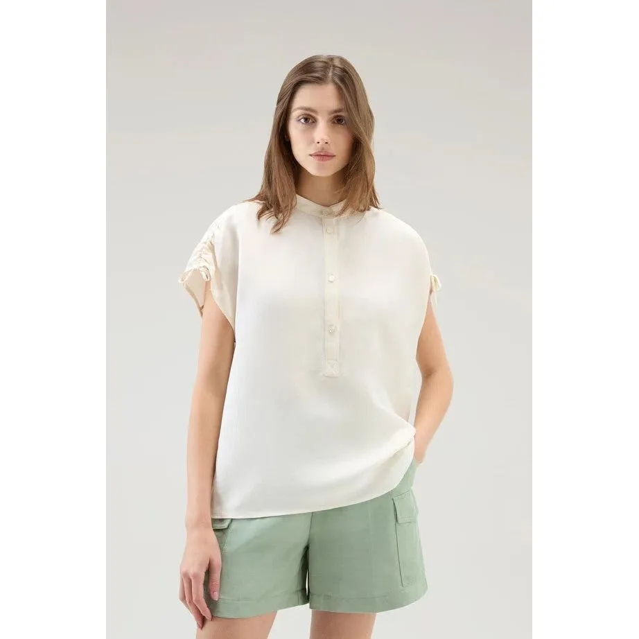 BLOUSE IN LINEN BLEND