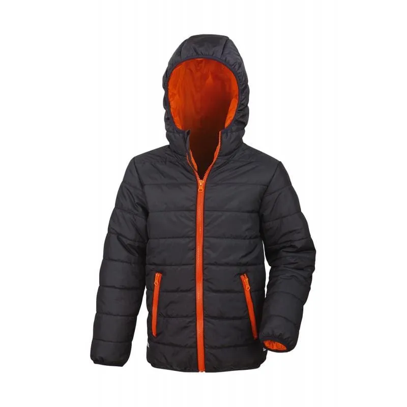 Boomerang Childs Padded Jacket With Hood Black