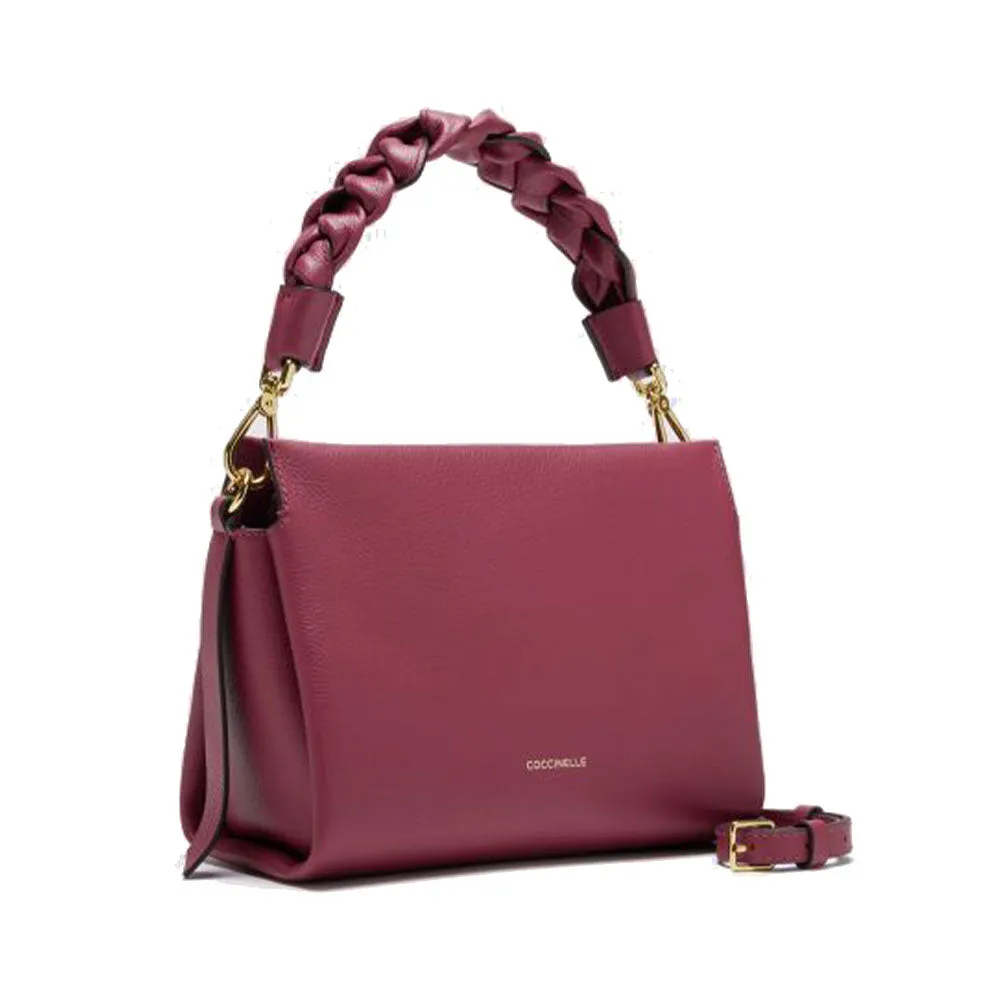 Borsa Donna a Mano COCCINELLE in Pelle linea Boheme Small colore Garnet Red - Pulp Pink