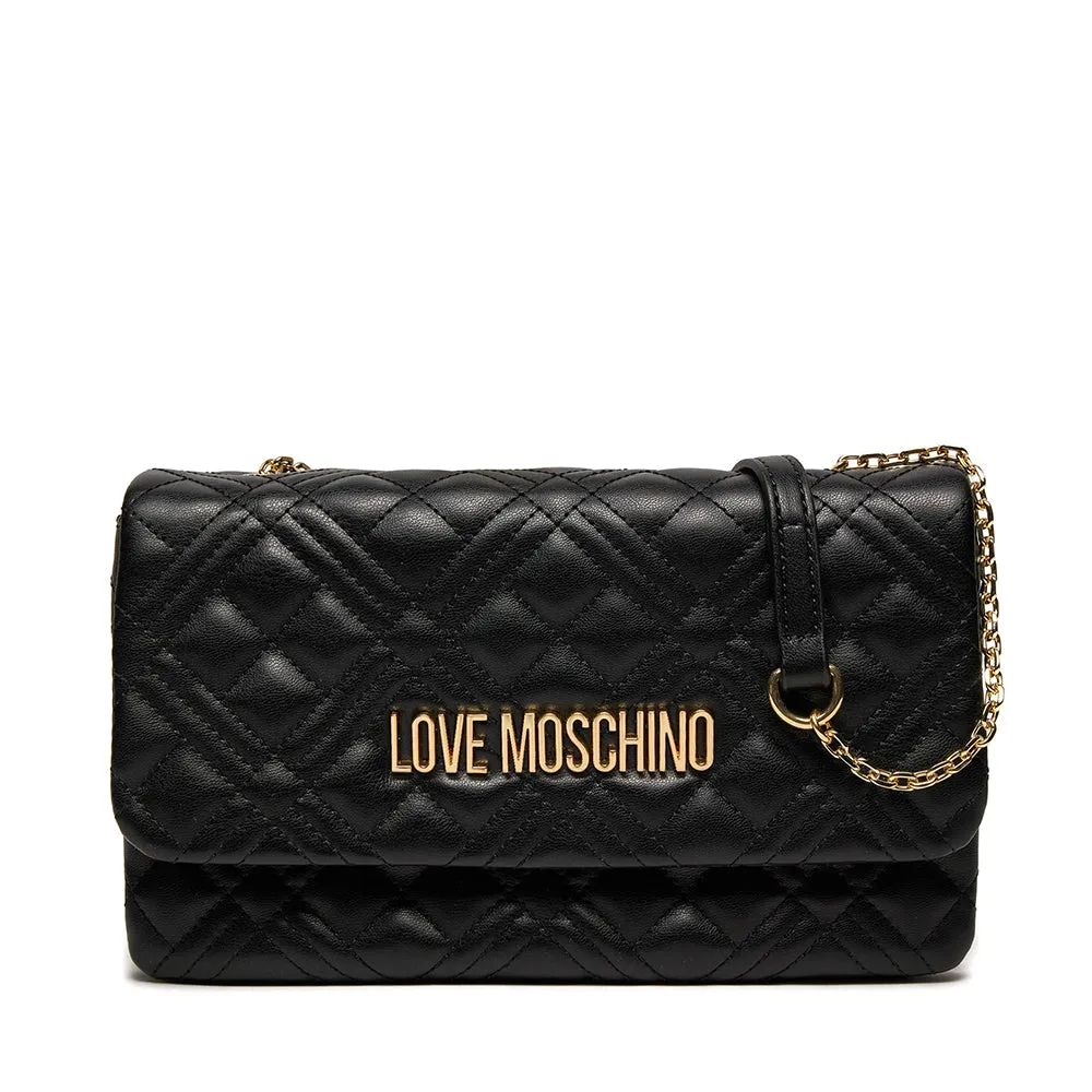 Borsa Donna a Tracolla LOVE MOSCHINO linea Quilted colore Nero