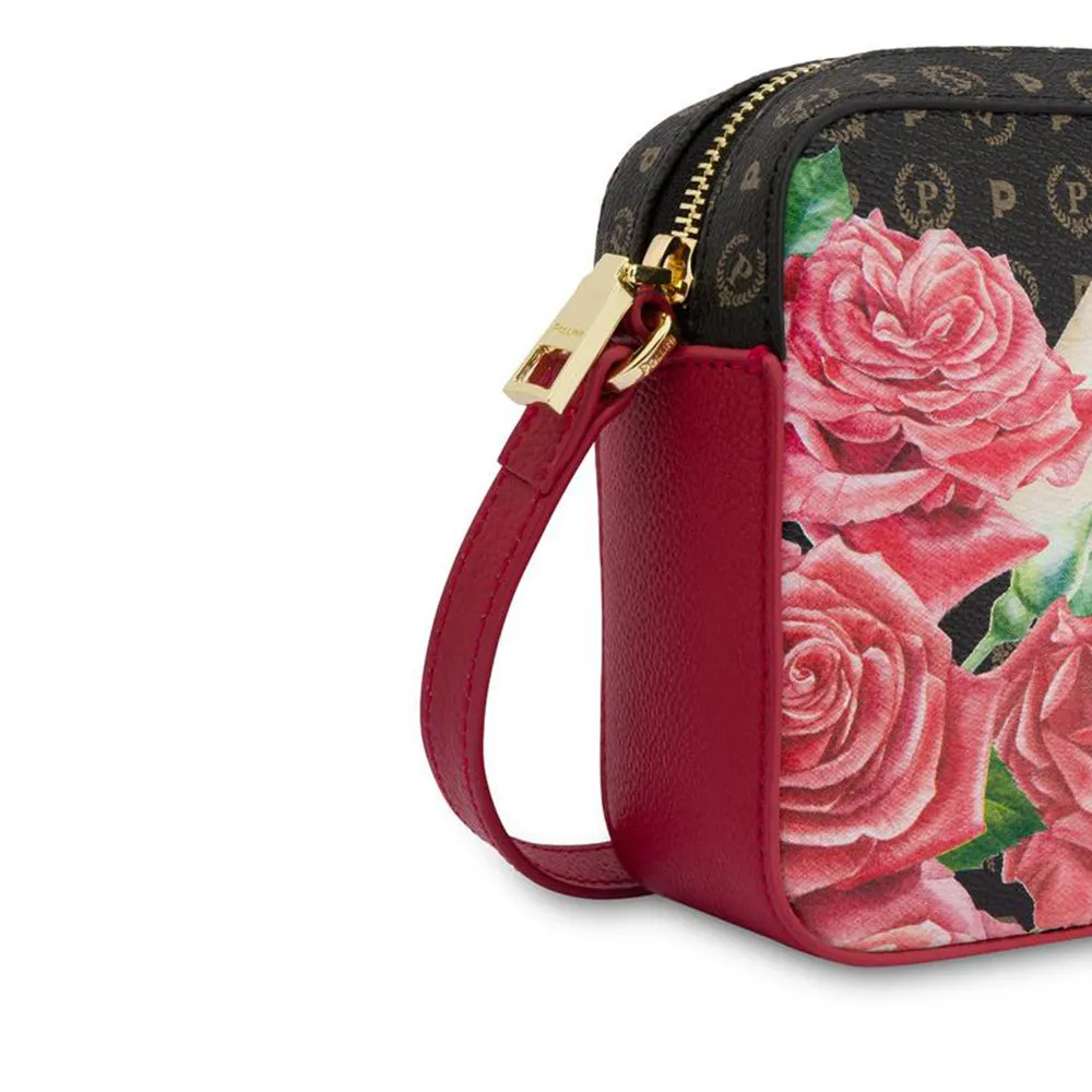 Borsa Donna a Tracolla POLLINI linea Heritage My Amore Nero e Rosso