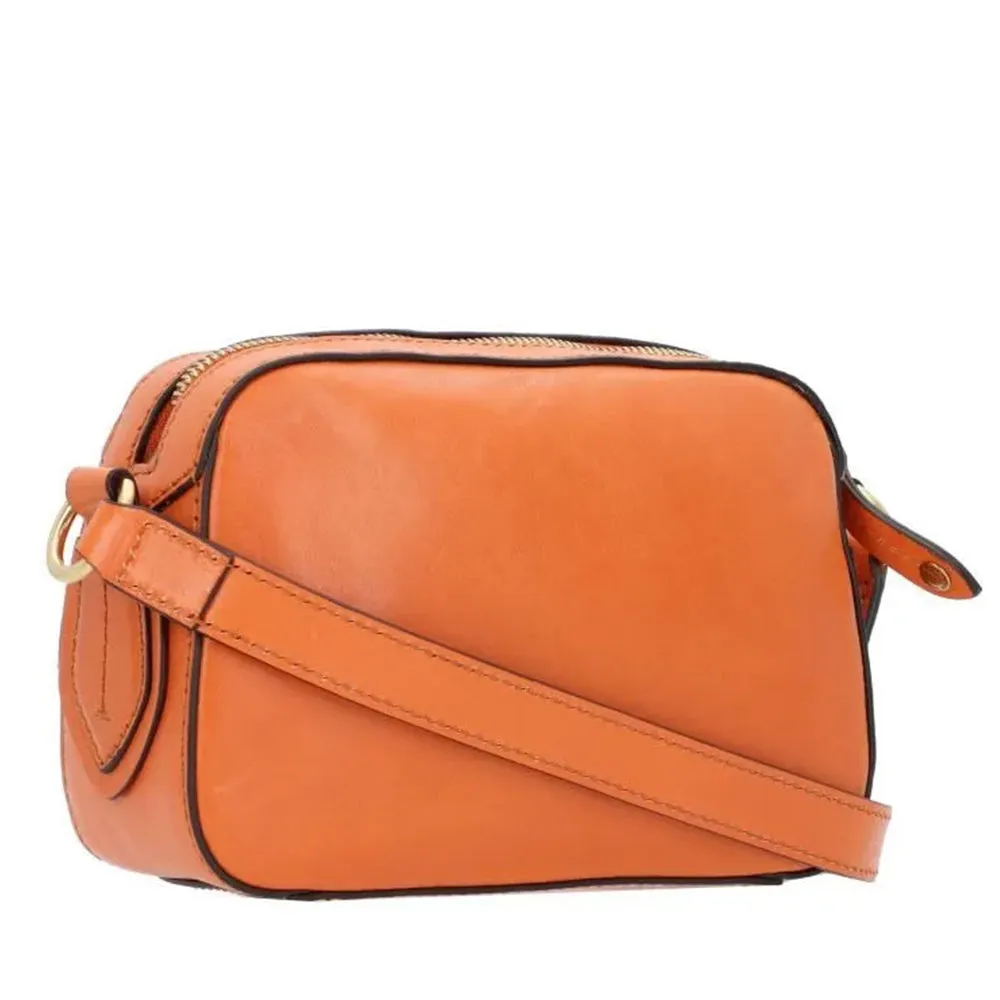 Borsa Donna a Tracolla THE BRIDGE linea Daphne in Pelle Arancione