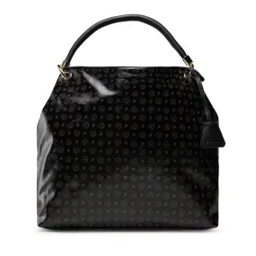 Borsa Donna Hobo POLLINI linea Heritage Coated Canvas Nero