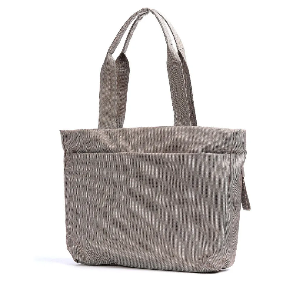 Borsa Donna Shopper a Spalla Mandarina Duck in Tessuto Linea MD20 Colore Taupe