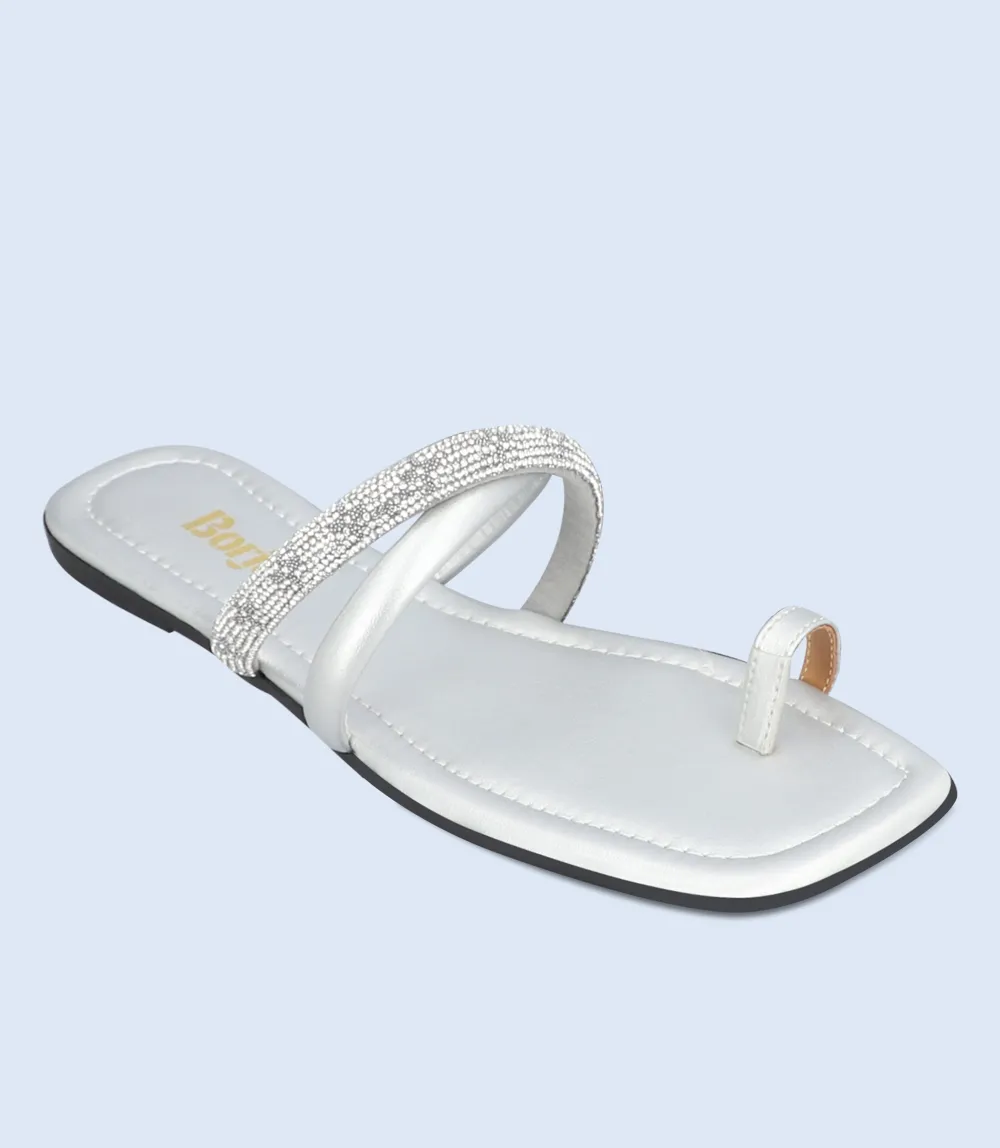 BW9905-SILVER-Women chappal