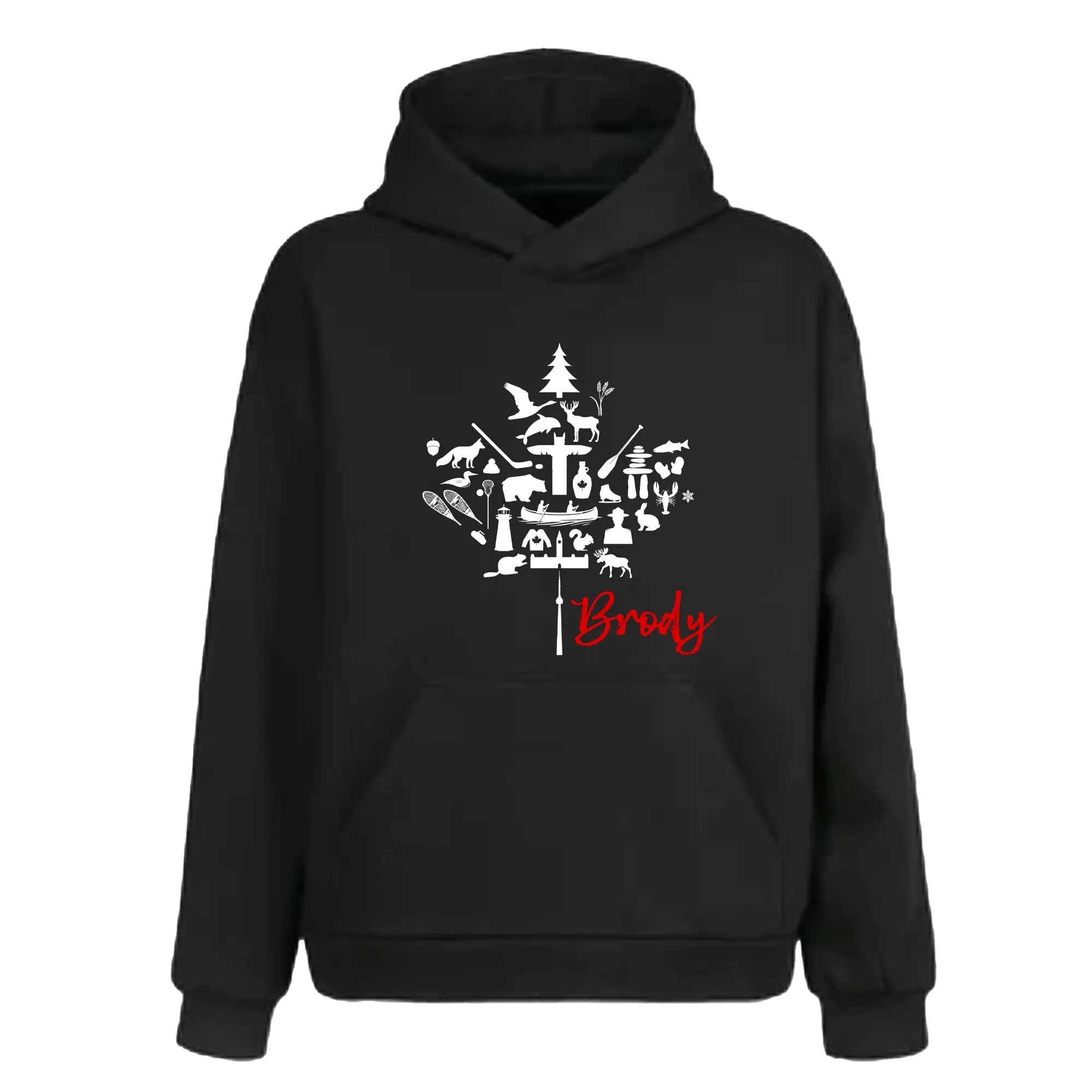 CANADIAN MAPLE LEAF - HOODIE (Personalization Optional)