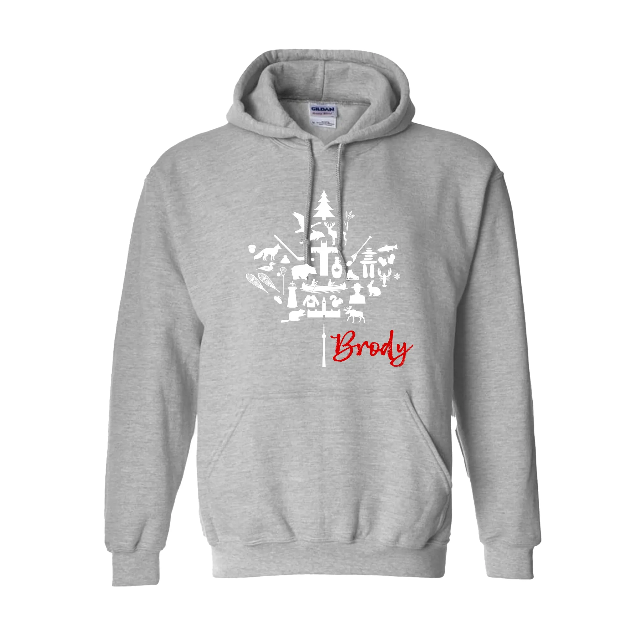 CANADIAN MAPLE LEAF - HOODIE (Personalization Optional)