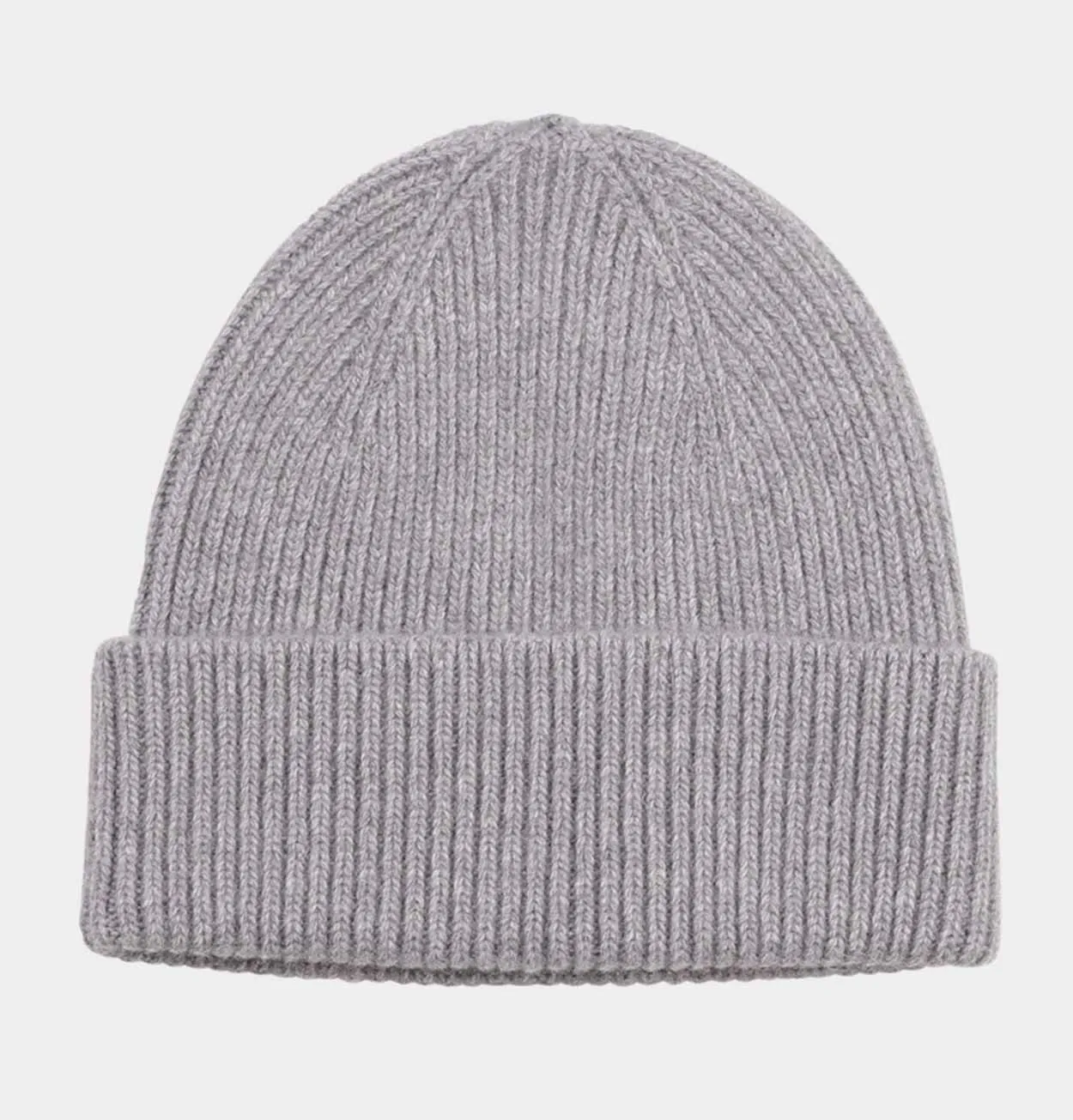 Colorful Standard Unisex Merino Wool Beanie in Heather Grey