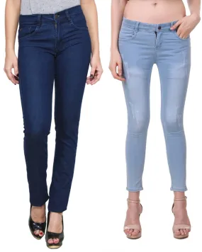 Combo Of 2 Denim Skinny Fit Jeans