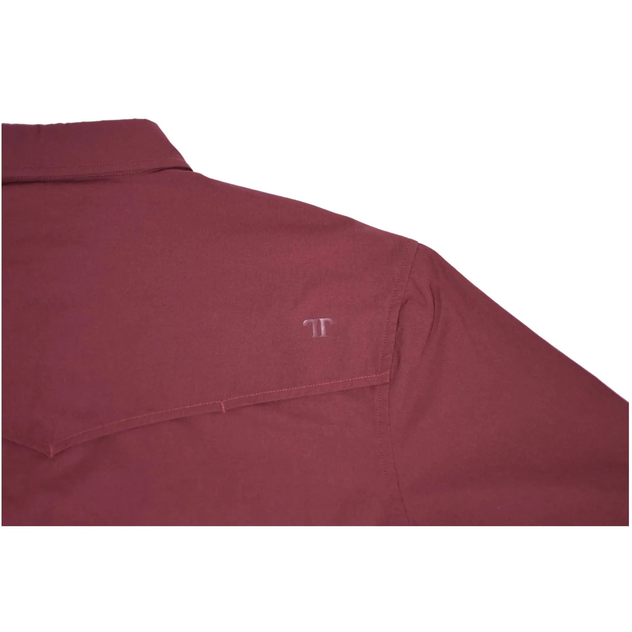 CORE - Maroon Short Sleeve Snap Shirt