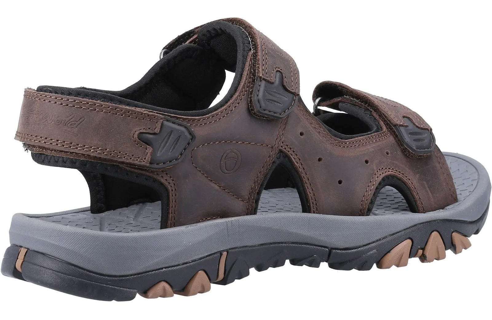 Cotswold Lansdown Mens Leather Touch-Fastening Sandal