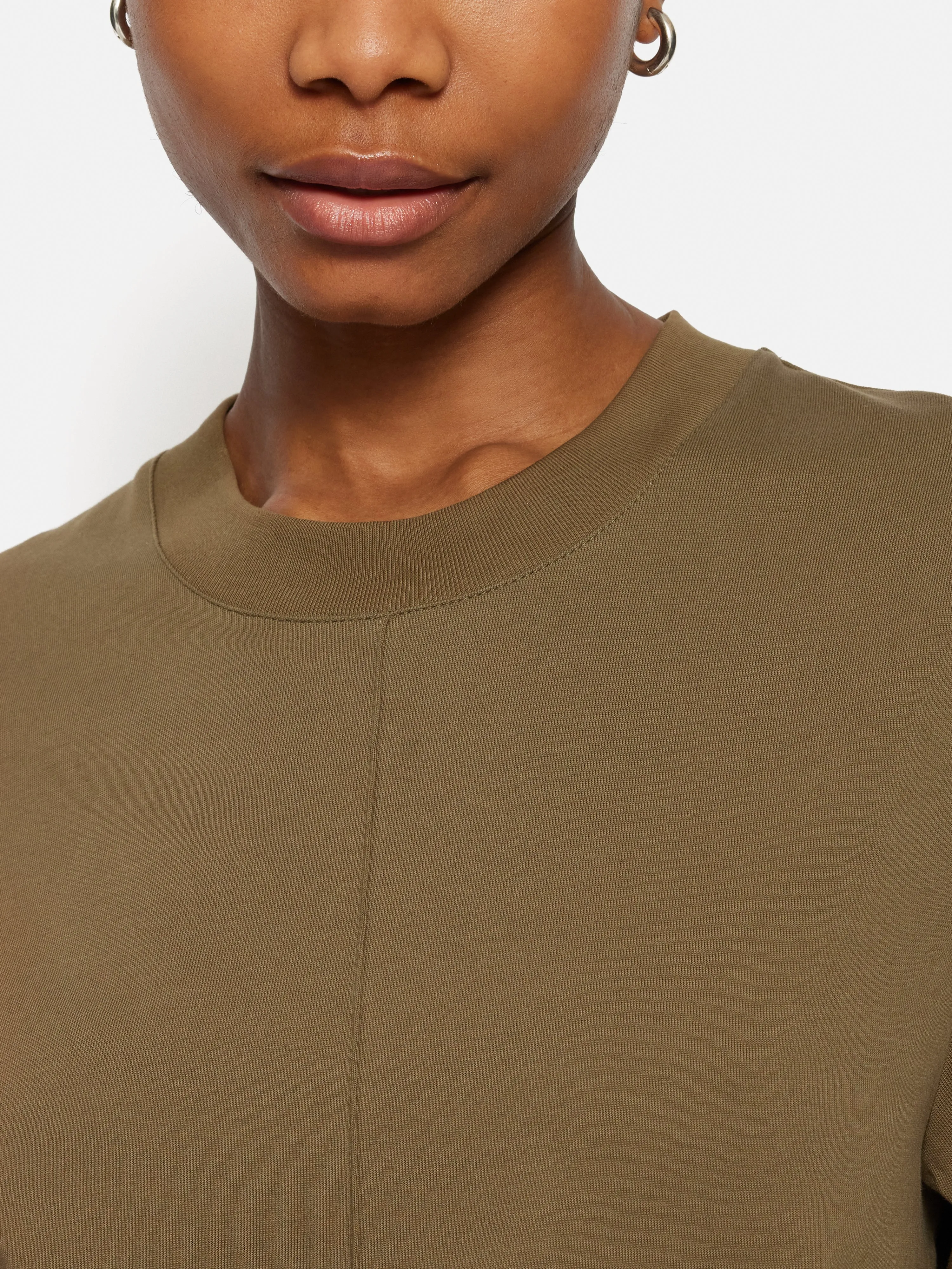 Cotton Riley T-Shirt Dress | Khaki