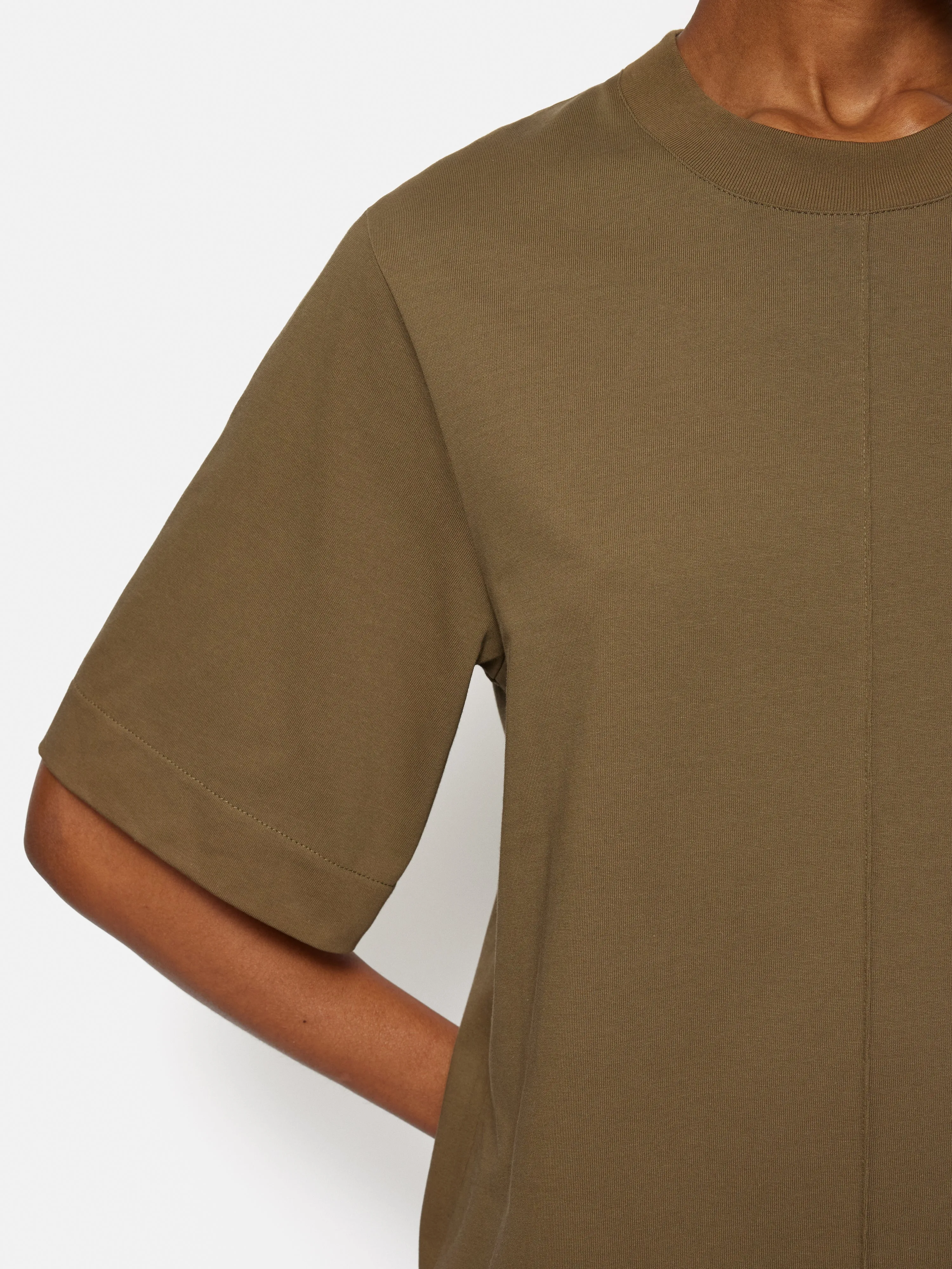 Cotton Riley T-Shirt Dress | Khaki