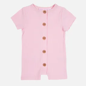 Cozy Summer Louie Romper - Pink Lemonade