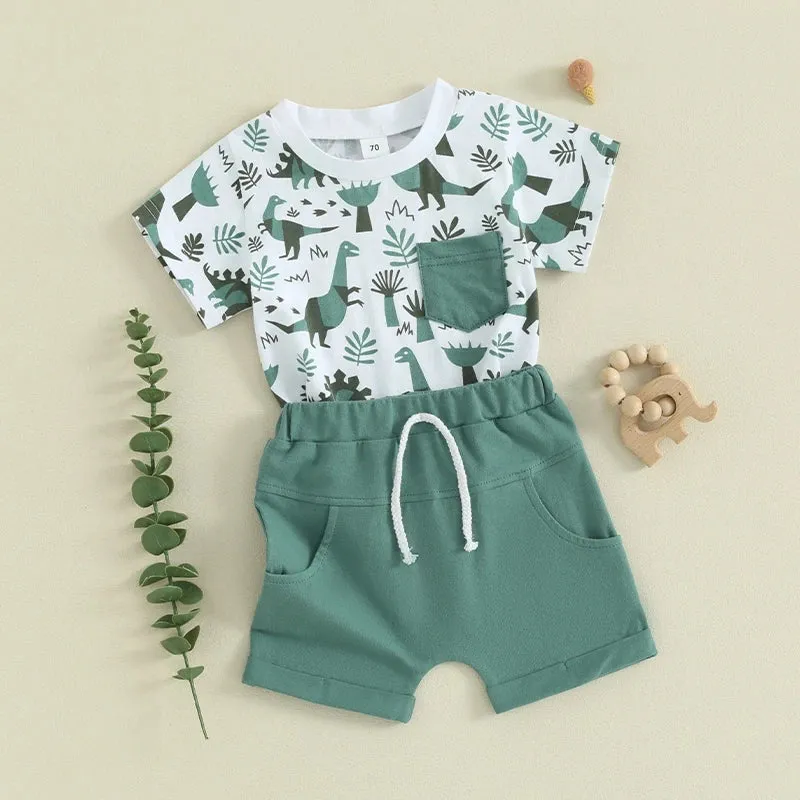 DINOSAUR Teal Summer Outfit