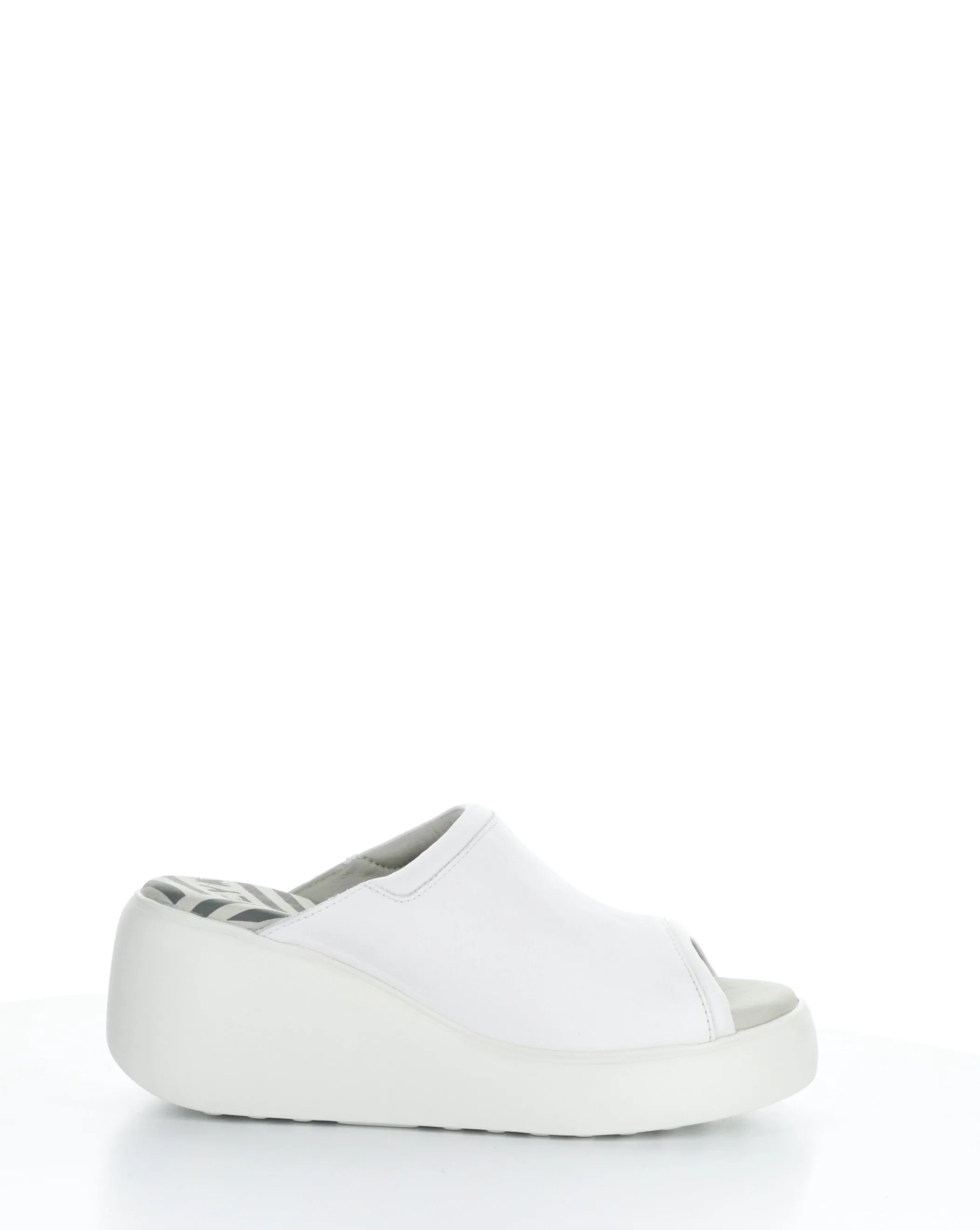 DOLI042FLY 003 WHITE Round Toe Sandals