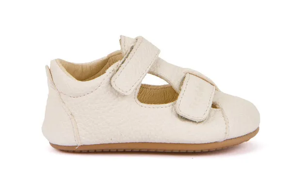 Double strap slippers - White